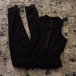 Athleta Girl X Allyson Felix black sleeveless jumpsuit